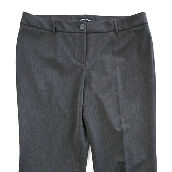NWT Hilary Radley Women's Charcoal Grey Dress Straight Pants Stretch Size 16 - Picture 3 of 16
